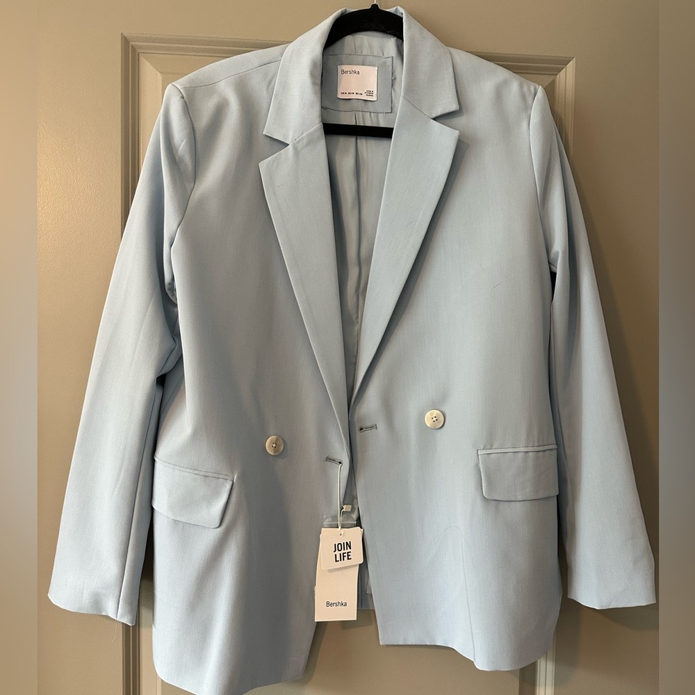 Light blue Bershka blazer size Medium